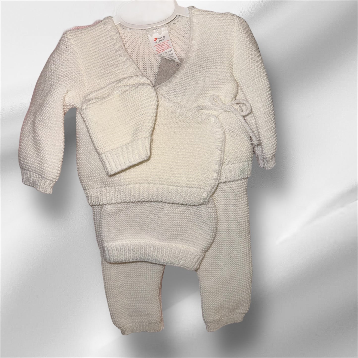 Ensemble Tricot Bébé 4 Pièces 0/3 mois
