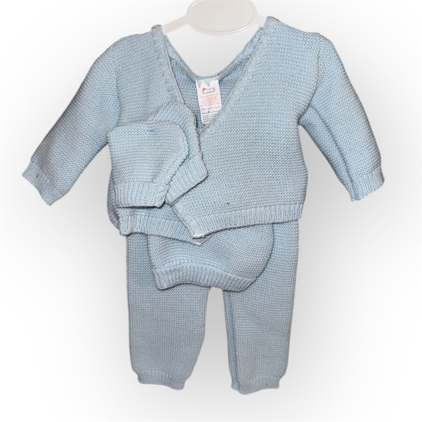 Ensemble Tricot Bébé 4 Pièces 0/3 mois