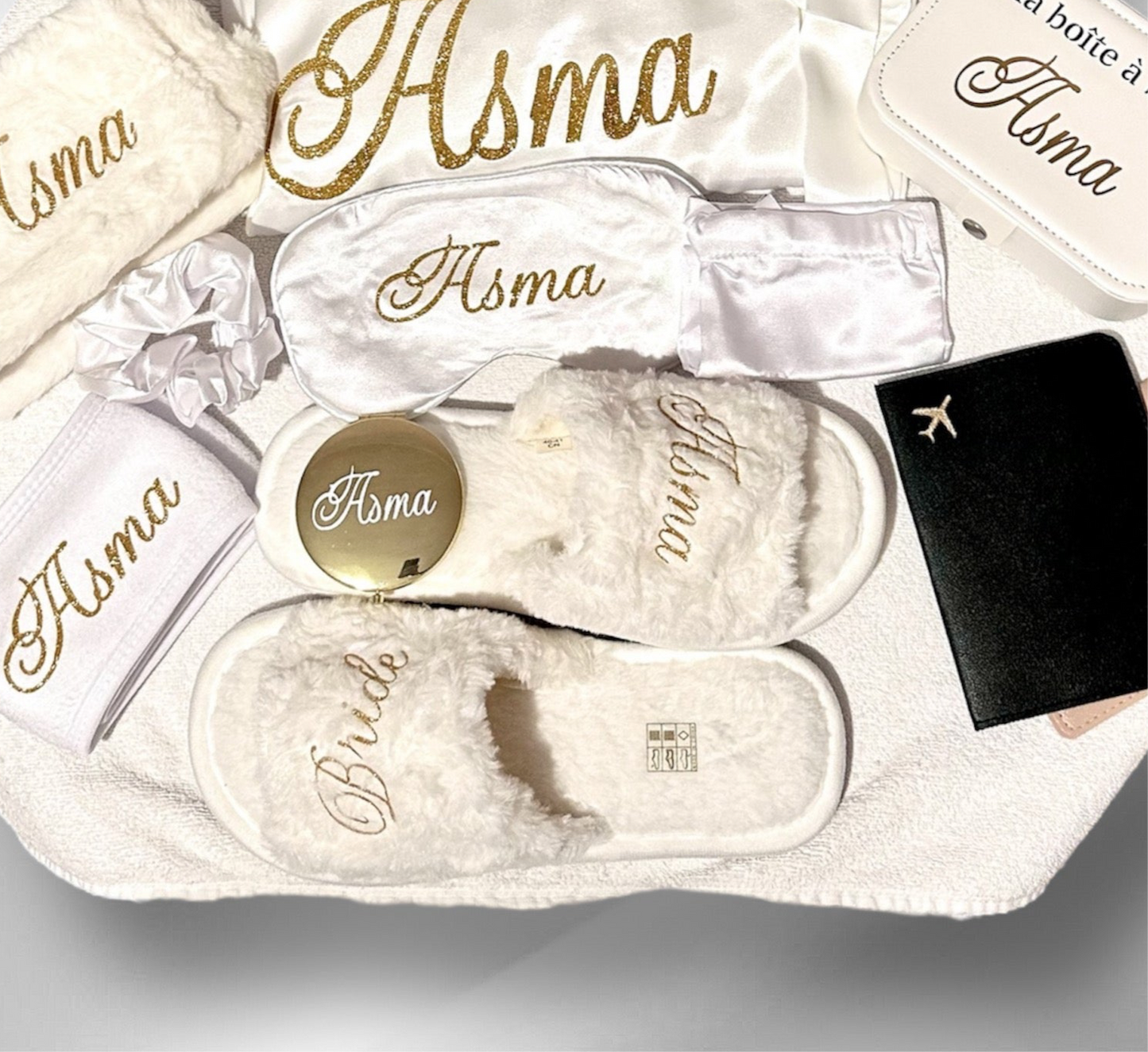 Chaussons pilou blanc
