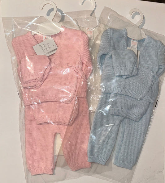 Ensemble Tricot Bébé 4 Pièces 0/3 mois